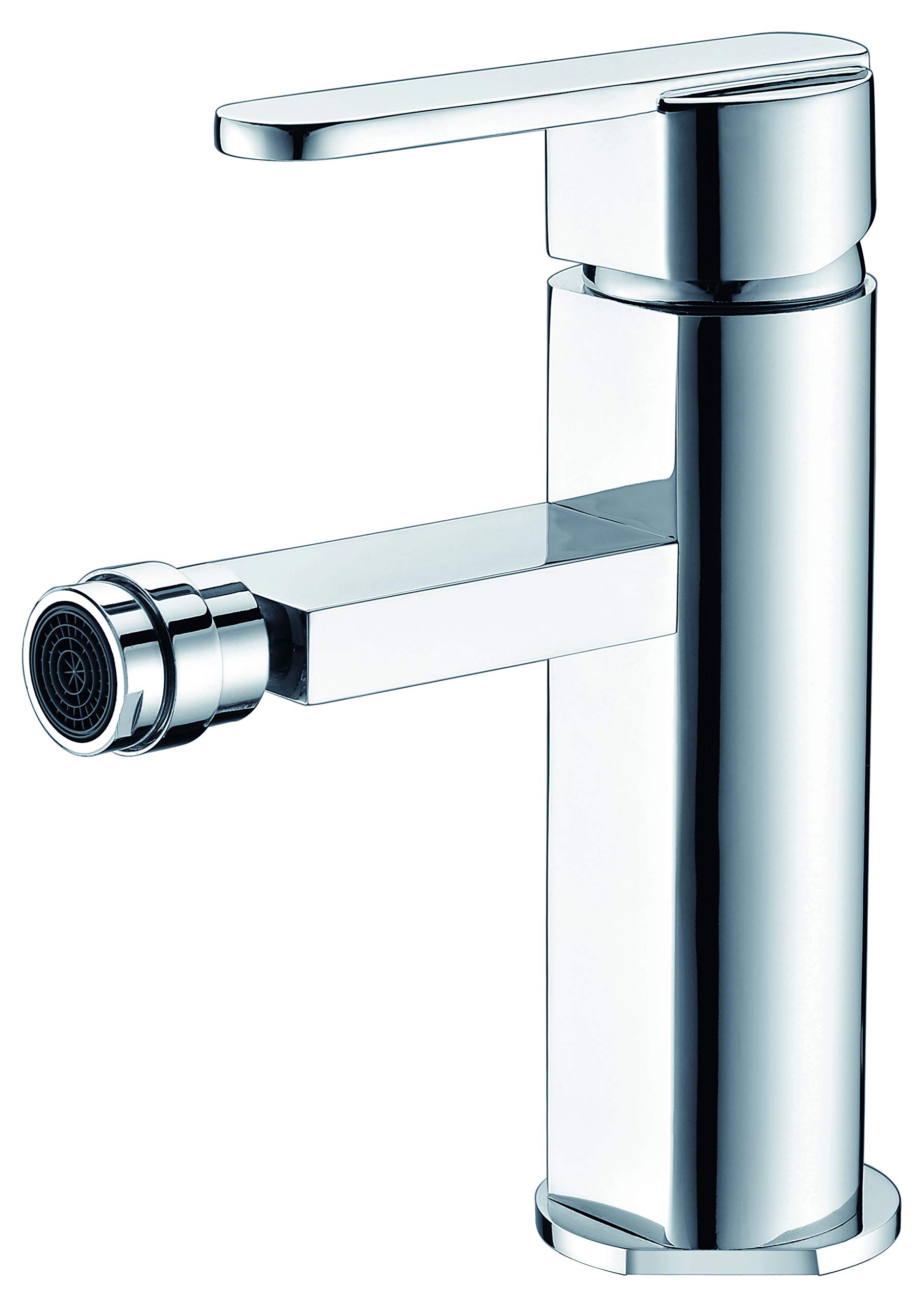 IMEX - Grifo monomando de bidé - Serie Roma Cromado/Plateado - BDR001-2