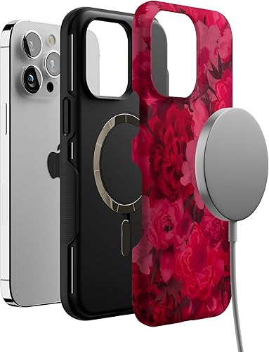 Vista 397 de Casely - Funda para iPhone 14 Pro Max, Viva La Vida, Frida Kahlo Floral Collage, compatible con MagSafe 10 Frida Kahlo Viva La Vida Collage