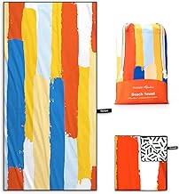 OCOOPA Serviette de plage en microfibre - Séchage rapide - Très grande taille 180,3 x 81,3 cm - Anti-sable et ultra légère - Pour piscine, camping, pique-nique, yoga, salle de gym, sport