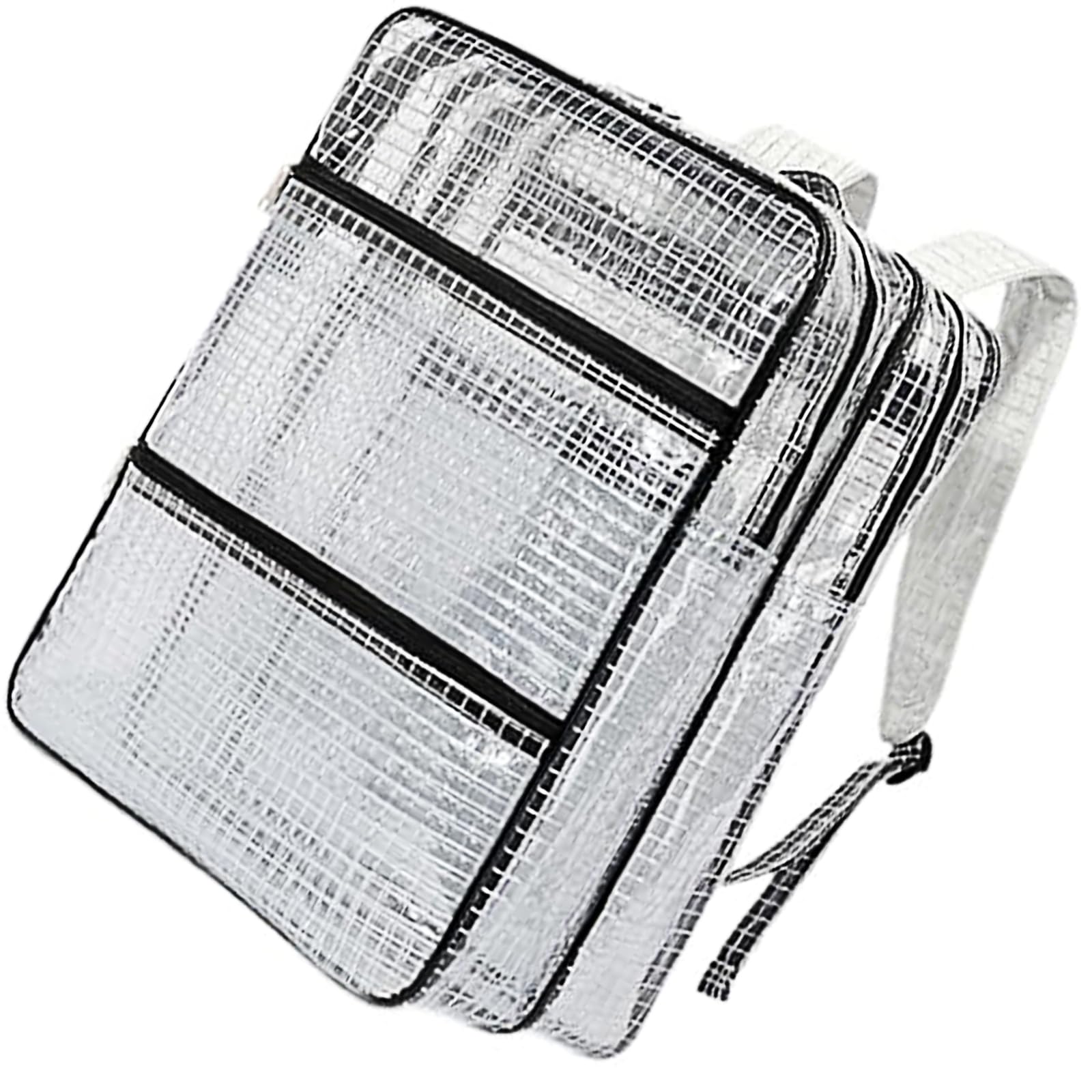 Hsioluted Industrial Grade 18Inch Anti Statics Pvc Tool Backpack Heavy Duty Clear Mesh Compartments For Electronics Technicians Anti Statics Pvc Tool Backpack