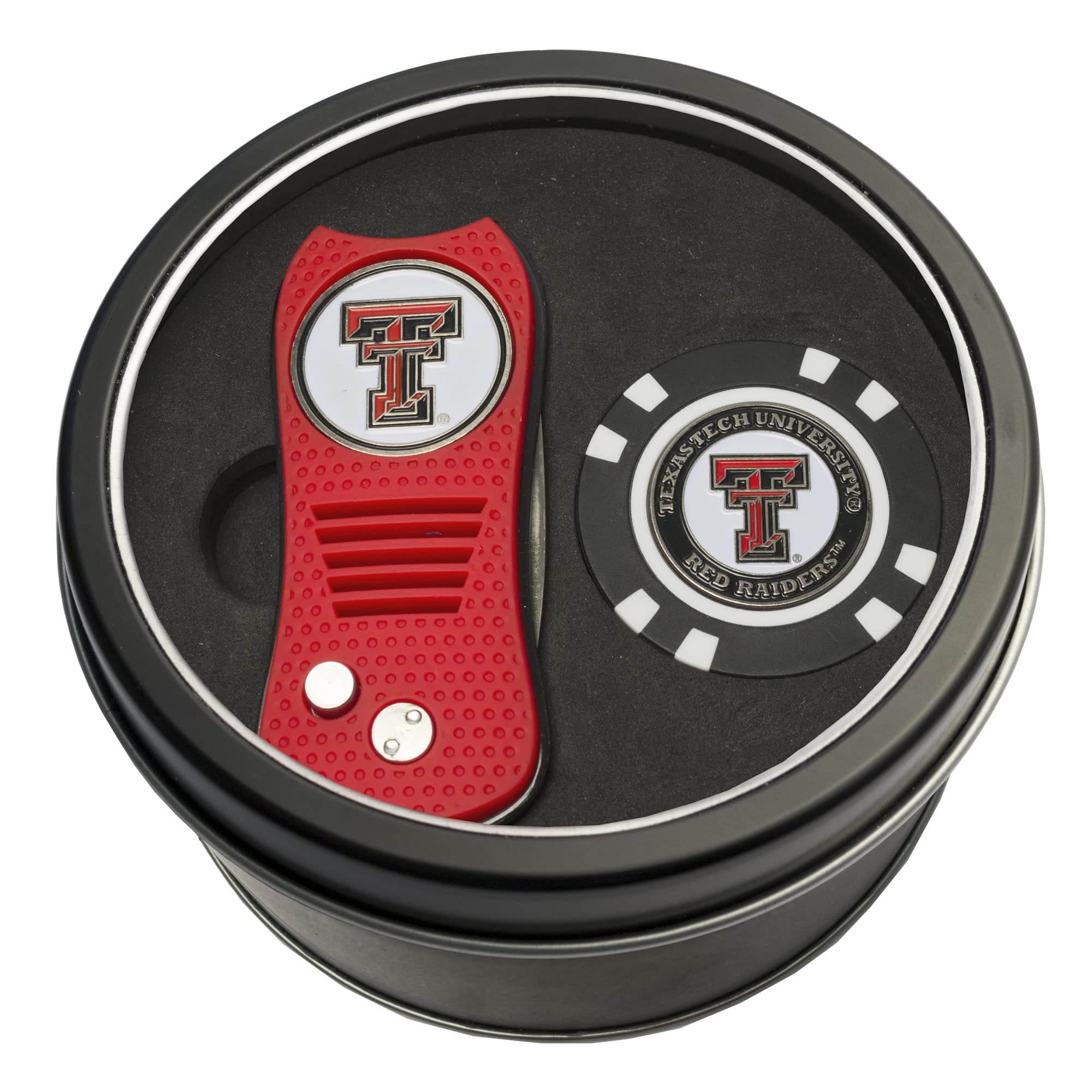 Team Golf NCAA Adult-Unisex Tin Gift Set With Switchfix Divot Tool and Golf Chip