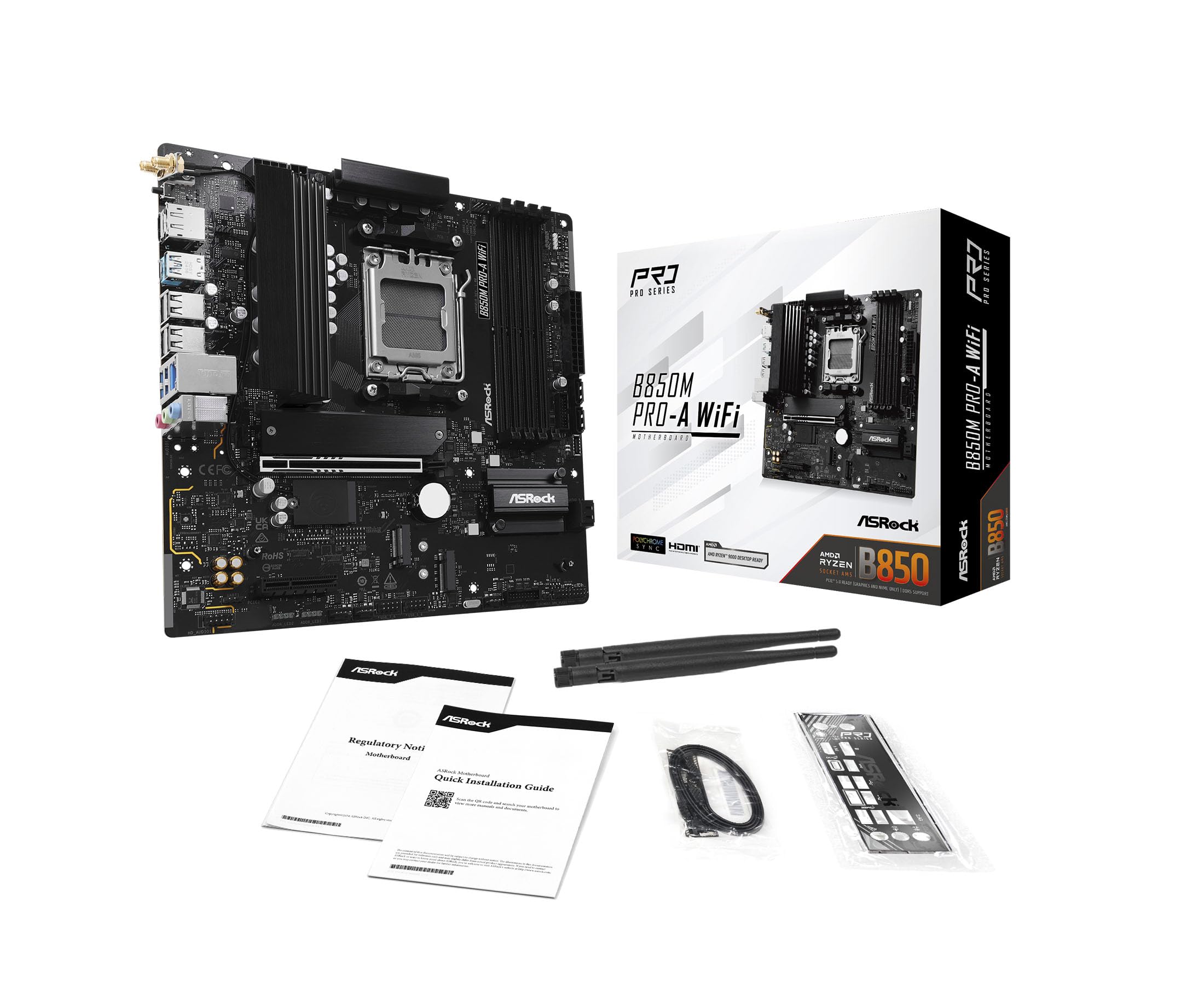 MB ASRock AMD AM5 B850M Pro-A WiFi