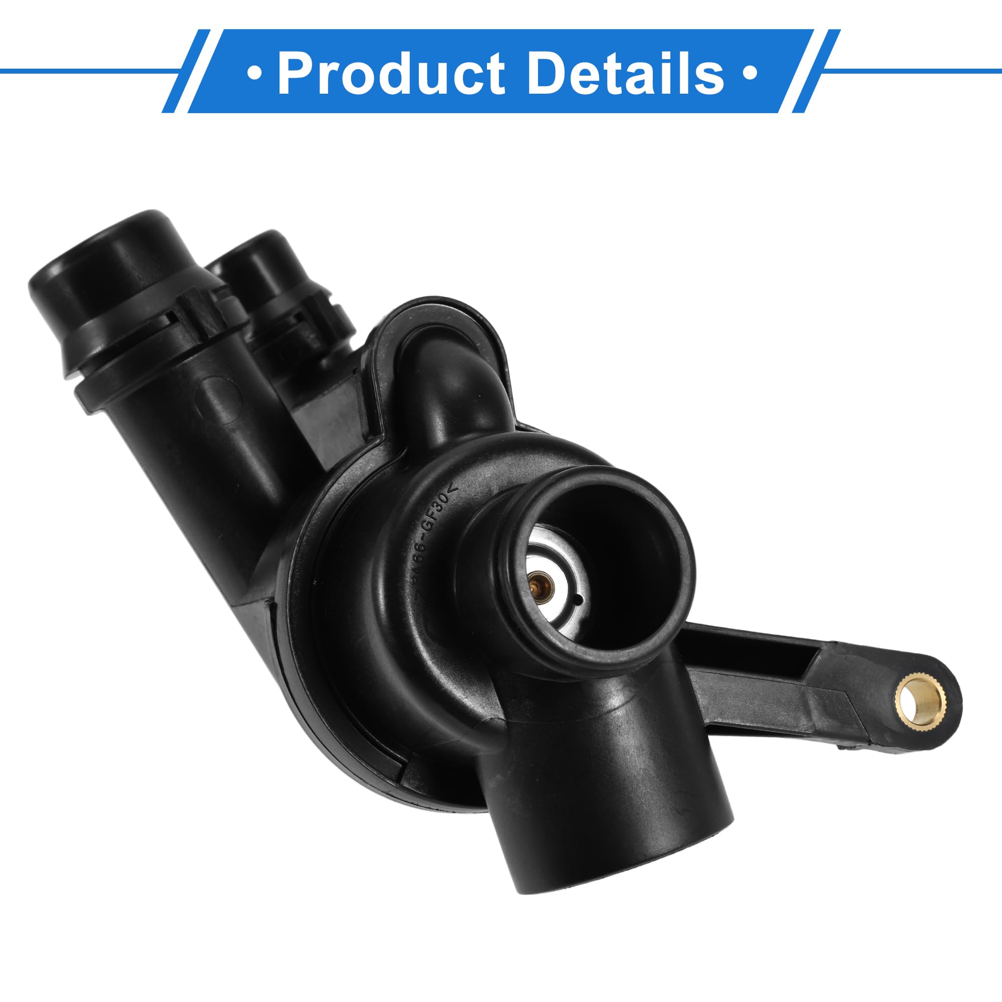 1 Pc Termostato Auto per Land Rover Freelander 2002-2005 2.5L V6 Plastica Resistente Nera Assemblaggio Alloggiamento Termostato Motore Interno