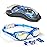 Hurdilen Kids Swim Goggles, Swimming Goggles for Kids with Nose Clip, Earplugs, Nose Bridge for Age 3-15