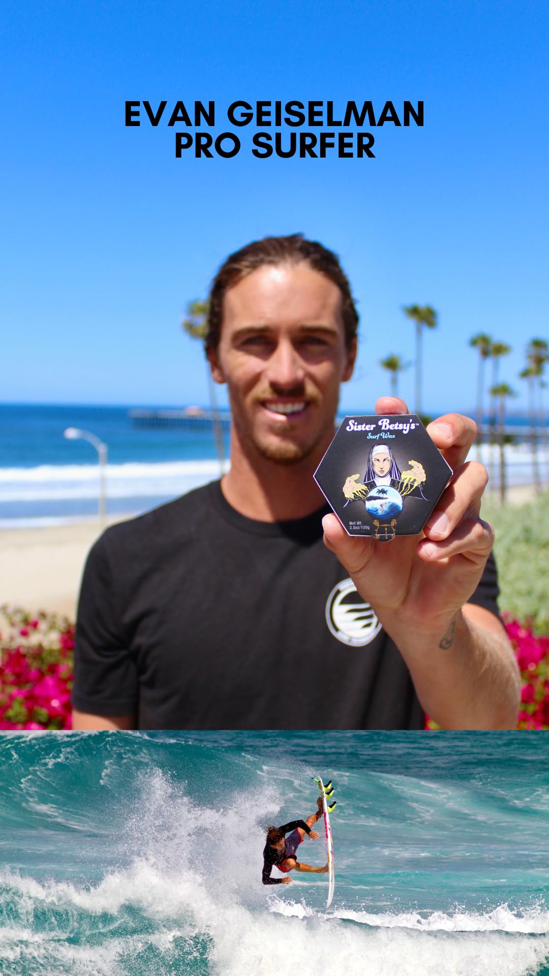 Sister Betsy's Surf Wax The Black Label Formula (Cool)