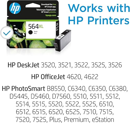 Miniatura 2 de Cartucho de tinta original de alto rendimiento HP 564 XL, negro (CN684WN)