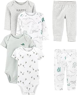 Simple Joys by Carter's unisex-baby 6-piece Bodysuits (Short and Long Sleeve) and Pants Set