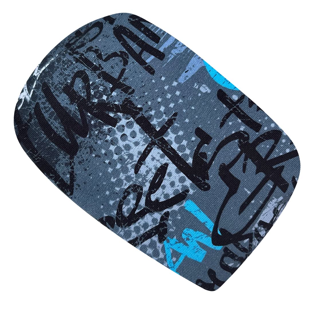 Wollhuhn Cinta elástica para el pelo para niños y niñas, cómoda de dos capas, forro polar, muchos diseños (patinador azul)