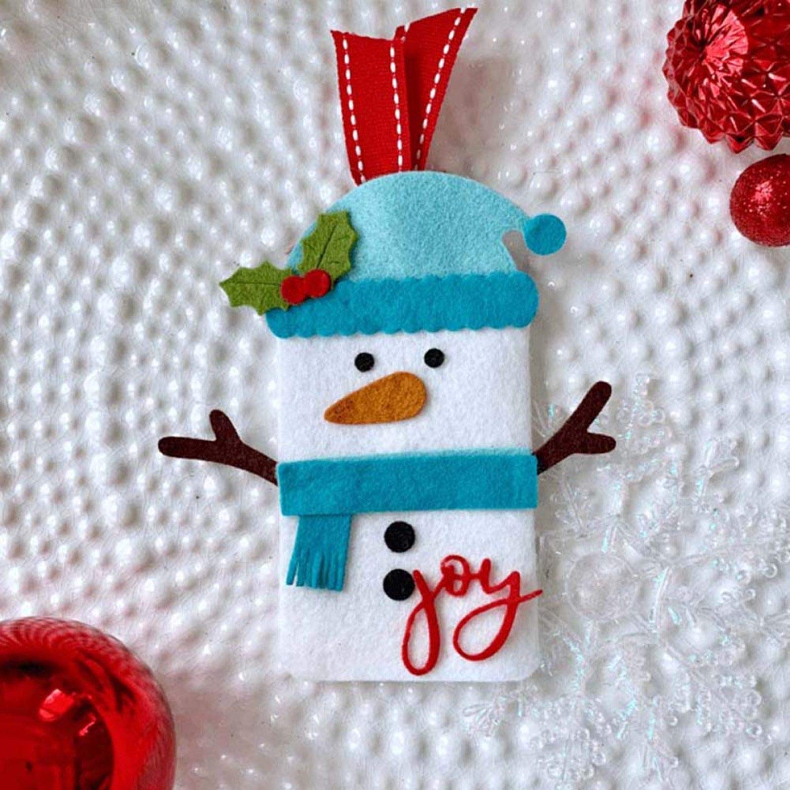 Vrolijk kerstfeest Snijmallen voor het maken van kaarten, YunTrip Kerst Lantaarn Doos Metalen Snijden Dies Stencil voor DIY Scrapbooking Album