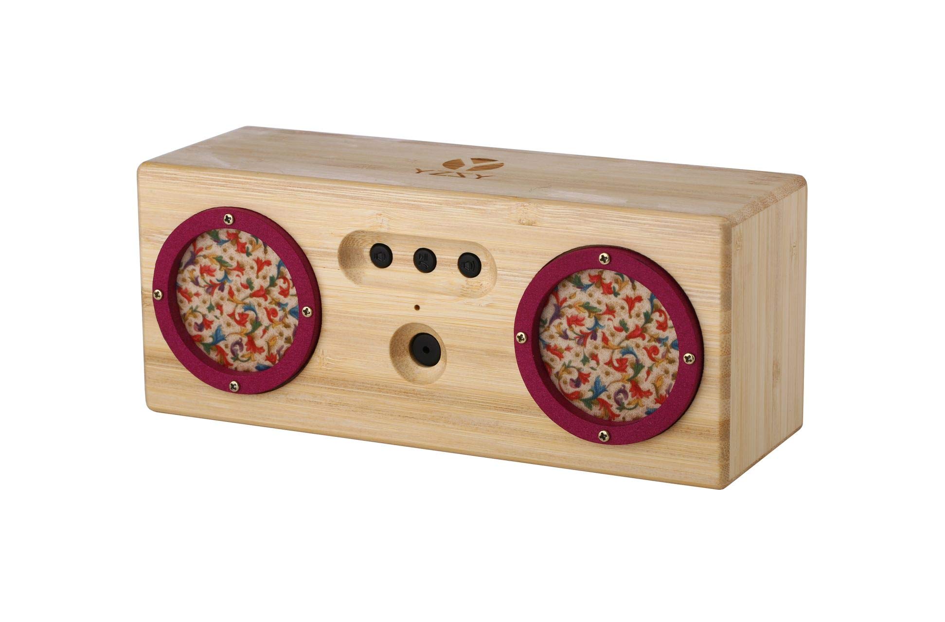 YZSY Tambor Portable Bluetooth Speaker 2 x 3 W Natural Bamboo Spring
