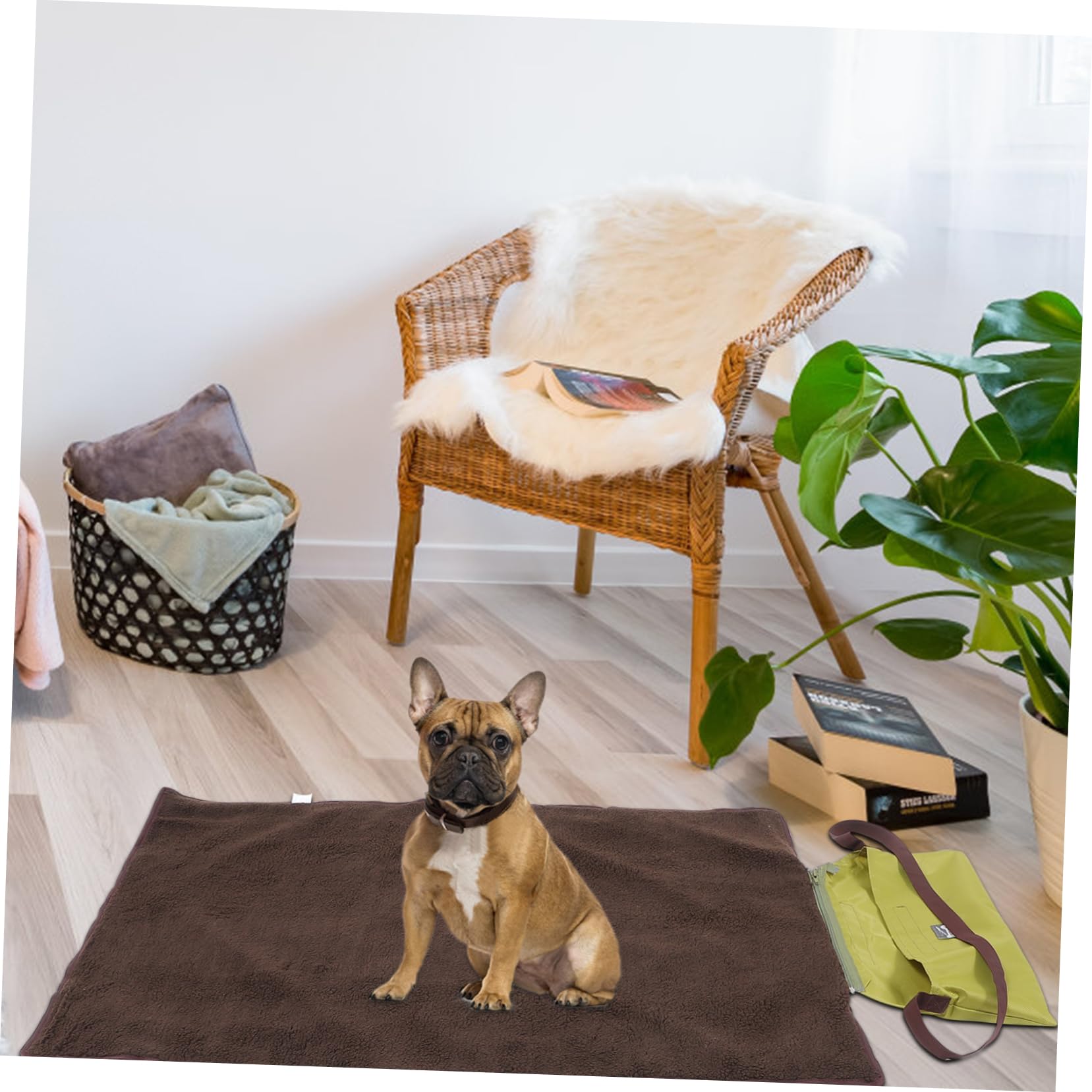 TOYANDONA Faltbare Haustierdecke aus Wolle Leichte und Portable Hundematte für Katzen und Hunde zum Schutz vor Schmutz für Outdoor Einsätze