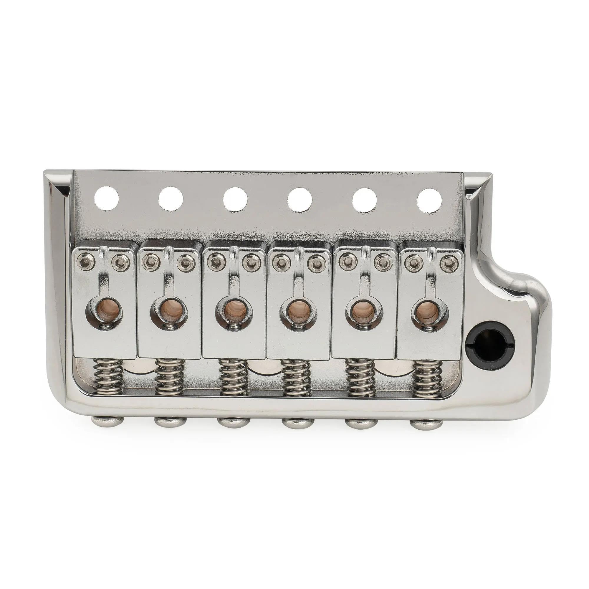 Mostek Gitarowy 52,5 Mm Mosiężny Mostek Tremolo Z 6 Śrubami I Blokiem Do Gitary Elektrycznej(Chrome)