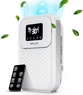 Compact Dehumidifier, Dehumidifiers For Home, Premium Dehumidifier For Bedroom, 1500ml Water Tank With LCD Screen, Dehumidifier and Air Purifier, Mini Dehumidifier For Office, Kitchen, Basement