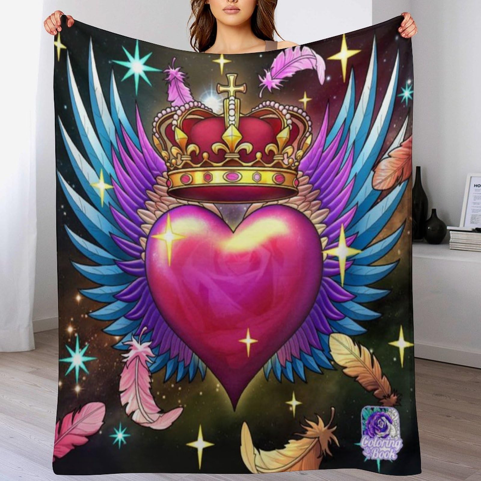 Manta de felpa roja con corazones el regalo textil ideal para dormitorio