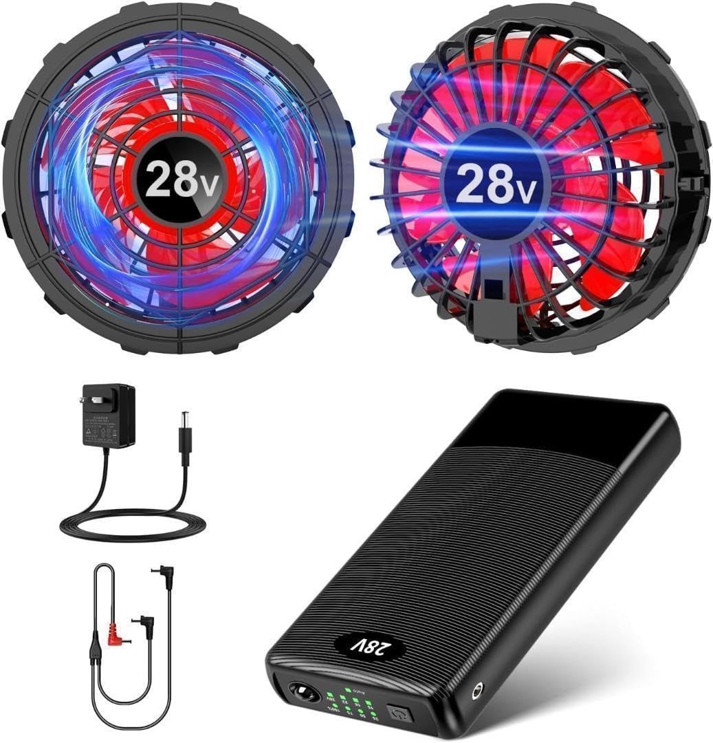 2473-87-61】空調作業服 ファンバッテリーセット 28V 【公式通販】