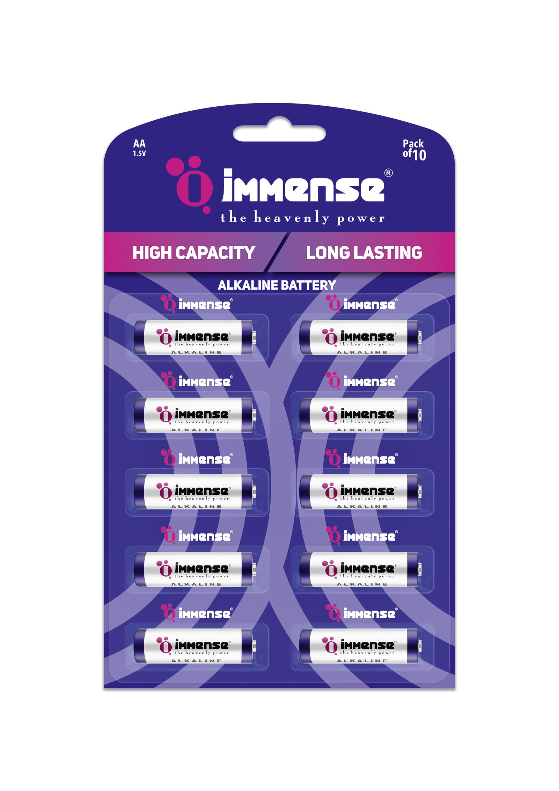 Immense AA LR6 Alkaline Battery Pack of 10-picture-10