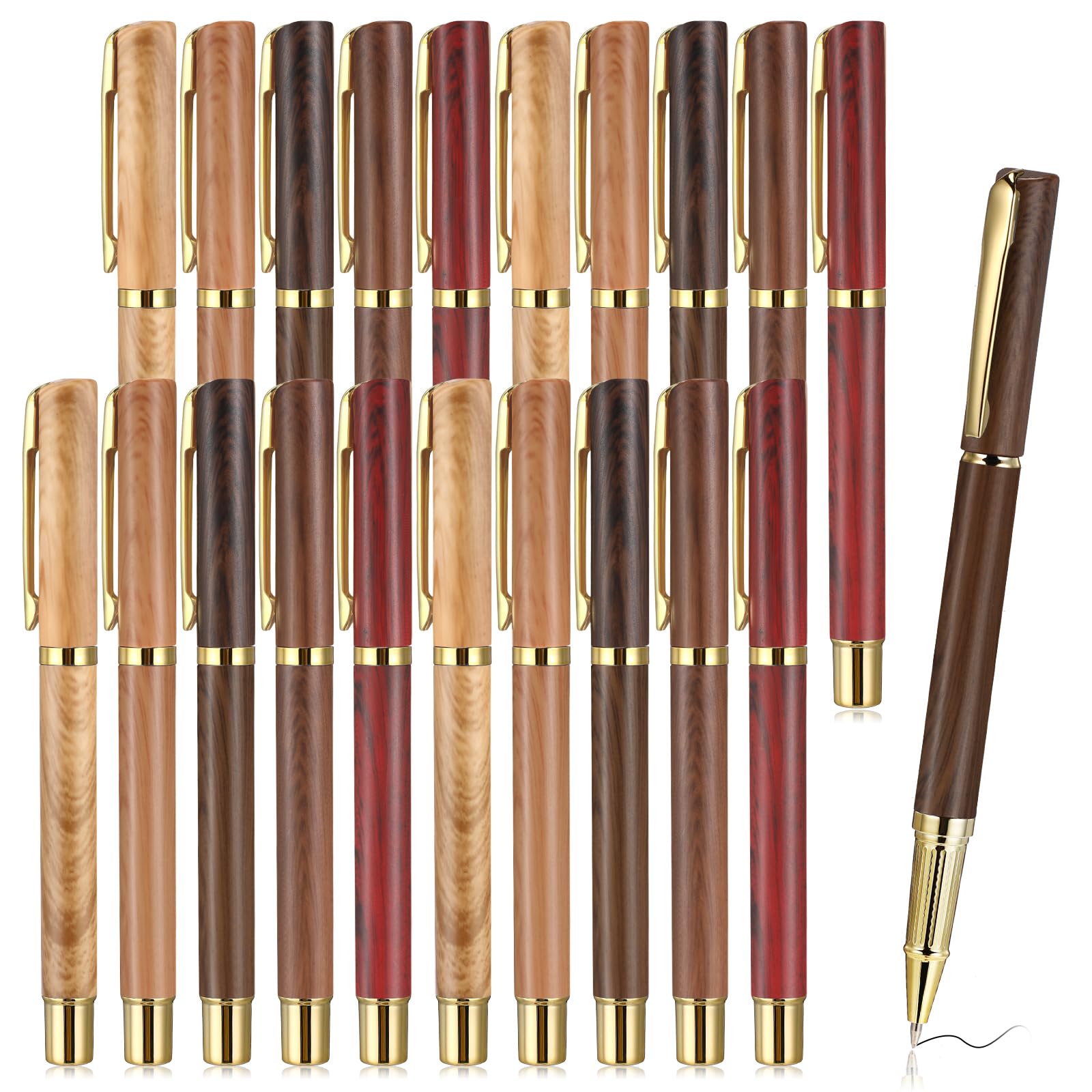 PerKoop 50 Pcs Ballpoint Pens for Men Social Worker Thank You Gifts Bulk Inspirational Black Ink Pen Appreciation Gifts for Teacher Nurse Team