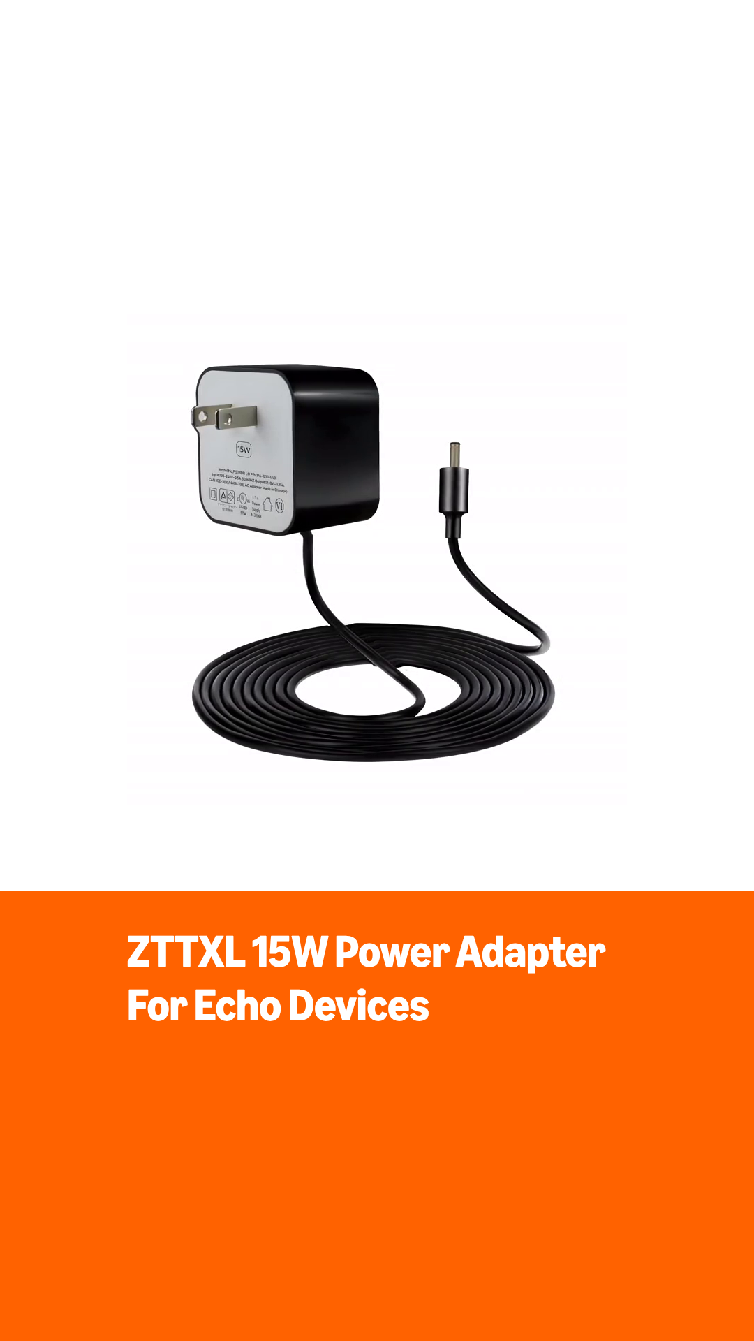 Amazon.com: ZTTXL 15W Power Adapter for Echo, Dot 3rd & 4th Gen