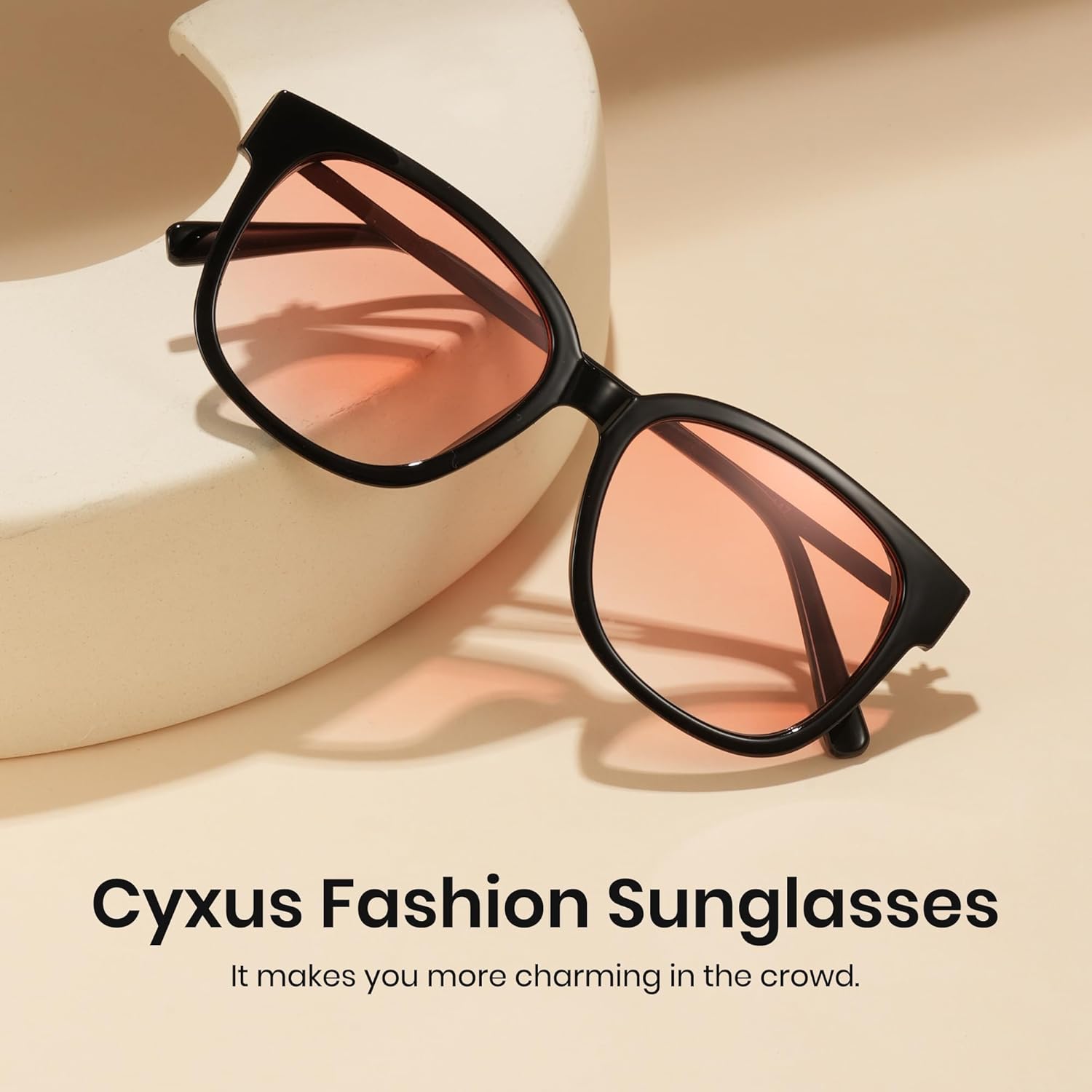 Cyxus Sunglasses for Women Men Trendy Sunglasses UV Protection for Outdoor 1235