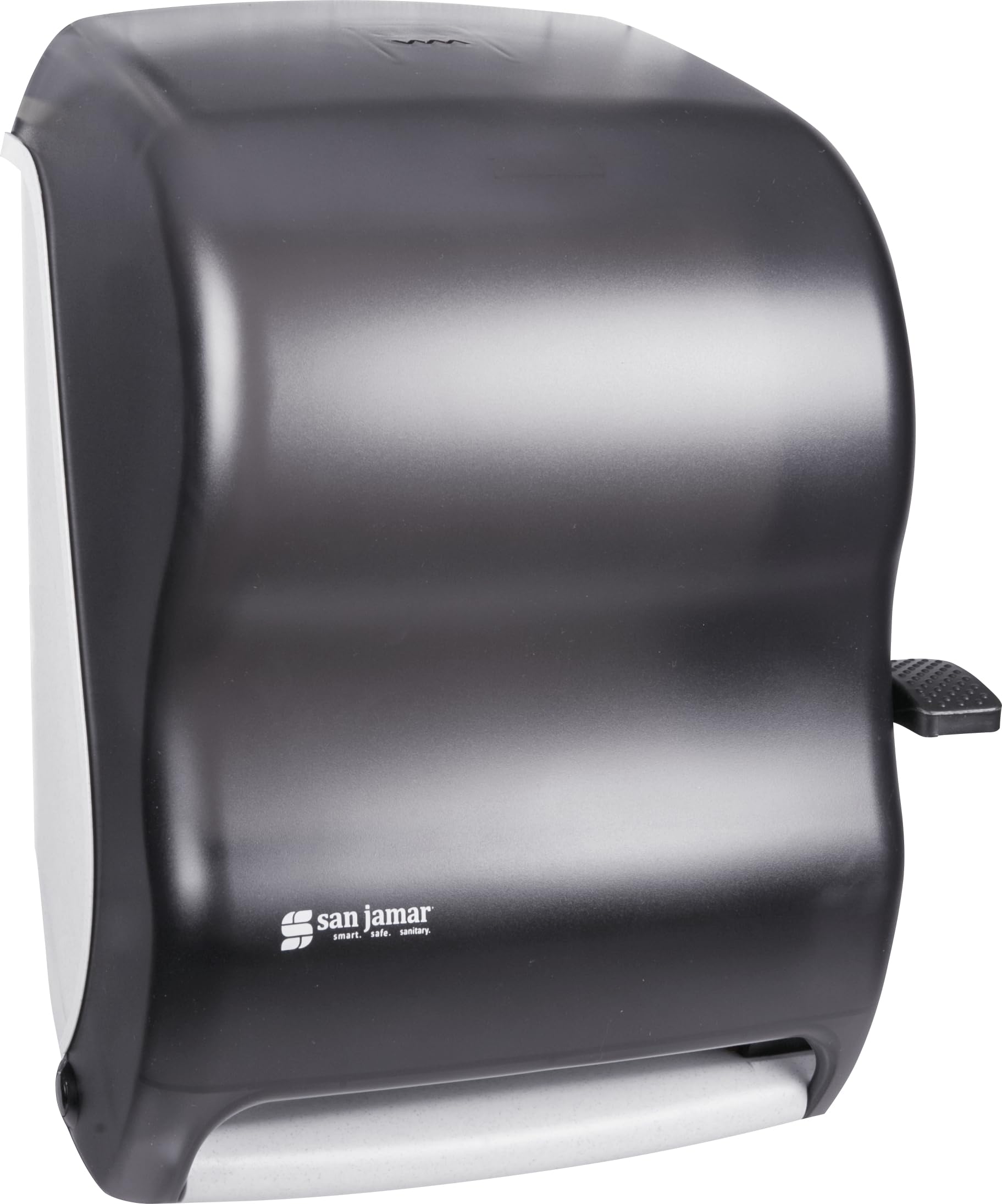 San Jamar T1100TBK Lever Roll Towel Dispenser With Auto Transfer, Classic, Black Pearl