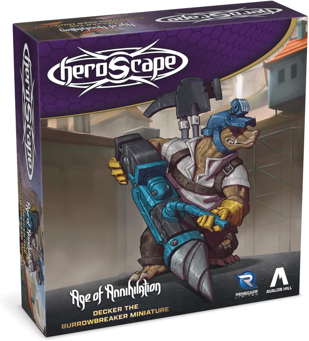 Renegade Heroscape: Decker The Burrowbreaker | Contains 1 Unpainted Miniature | Highly Detailed, Fully Assembled | Ages 14+