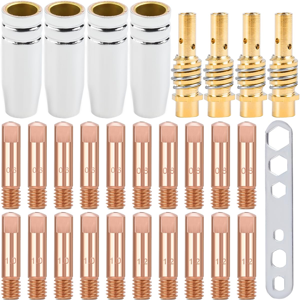 Pointes de contact M6 et supports de soudage pour un arc stable en MIG MAG