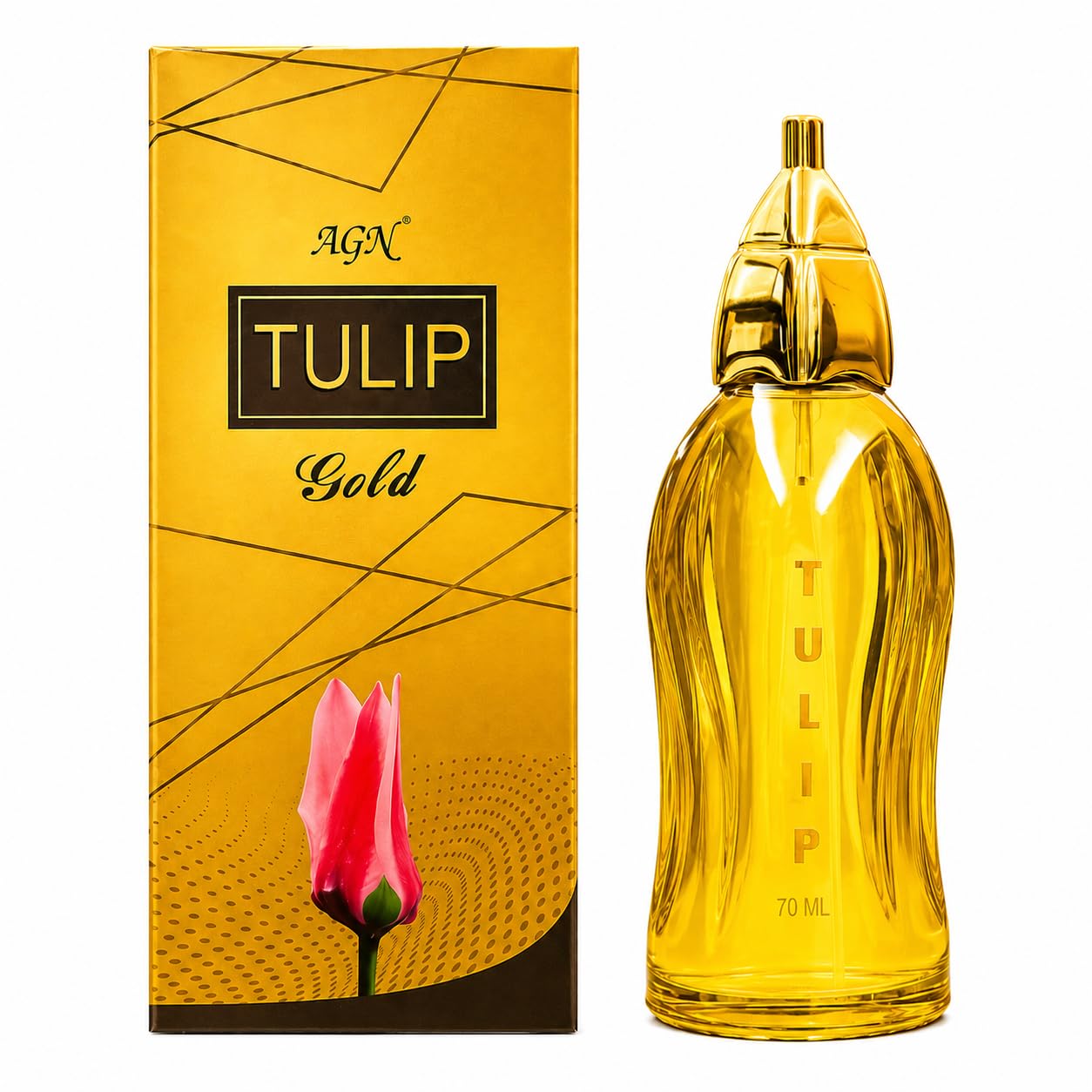 AGN Tulip (GOLD) Eau de Parfum, Floral Scent, Long Lasting, Spray. (150ML, Gold-150ml)-image-28