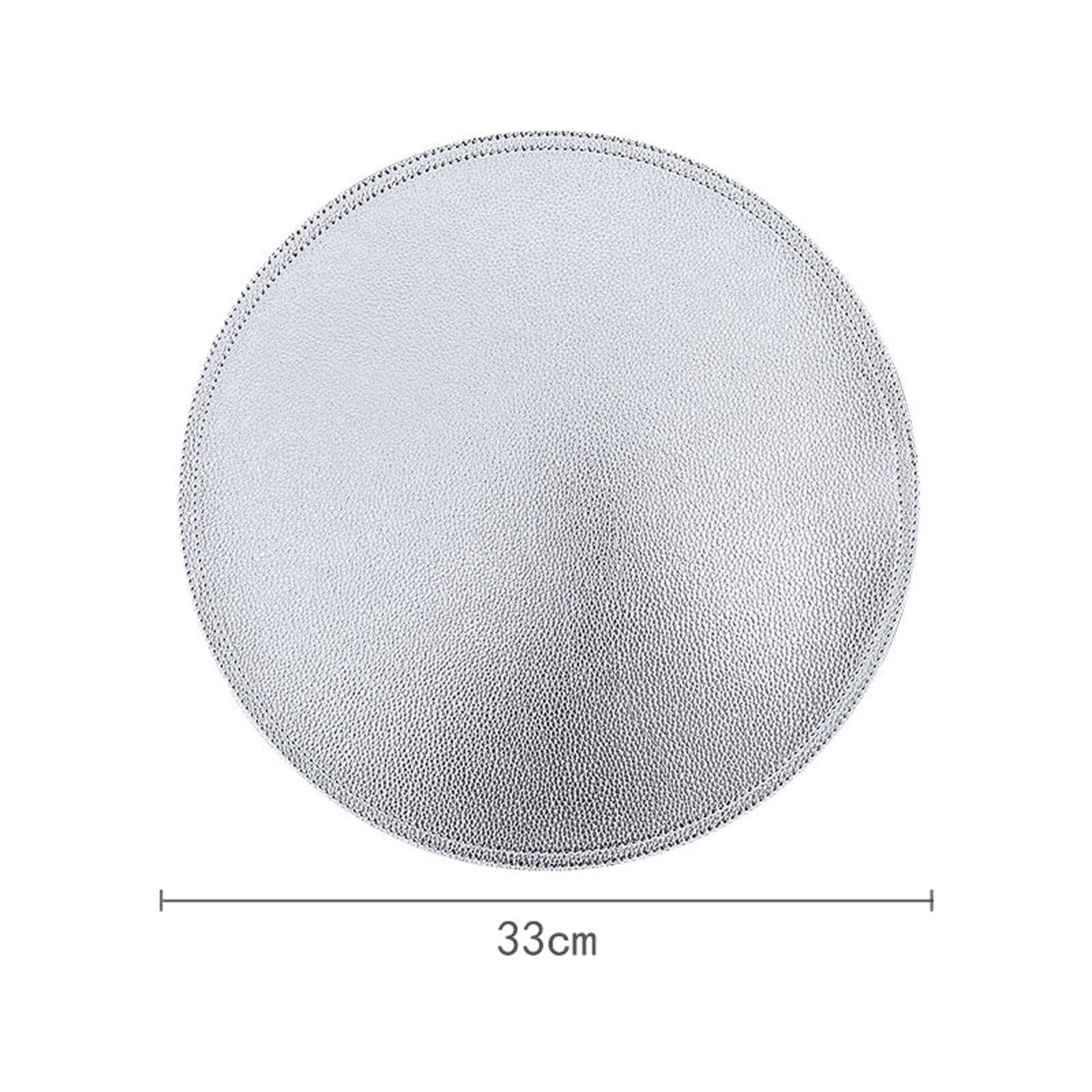 Posavasos de lujo creativo vajilla mantel PU cuero cojín mesa de comedor Esterillas impermeable aislamiento térmico antideslizante manteles individuales tazón Posavas(3)