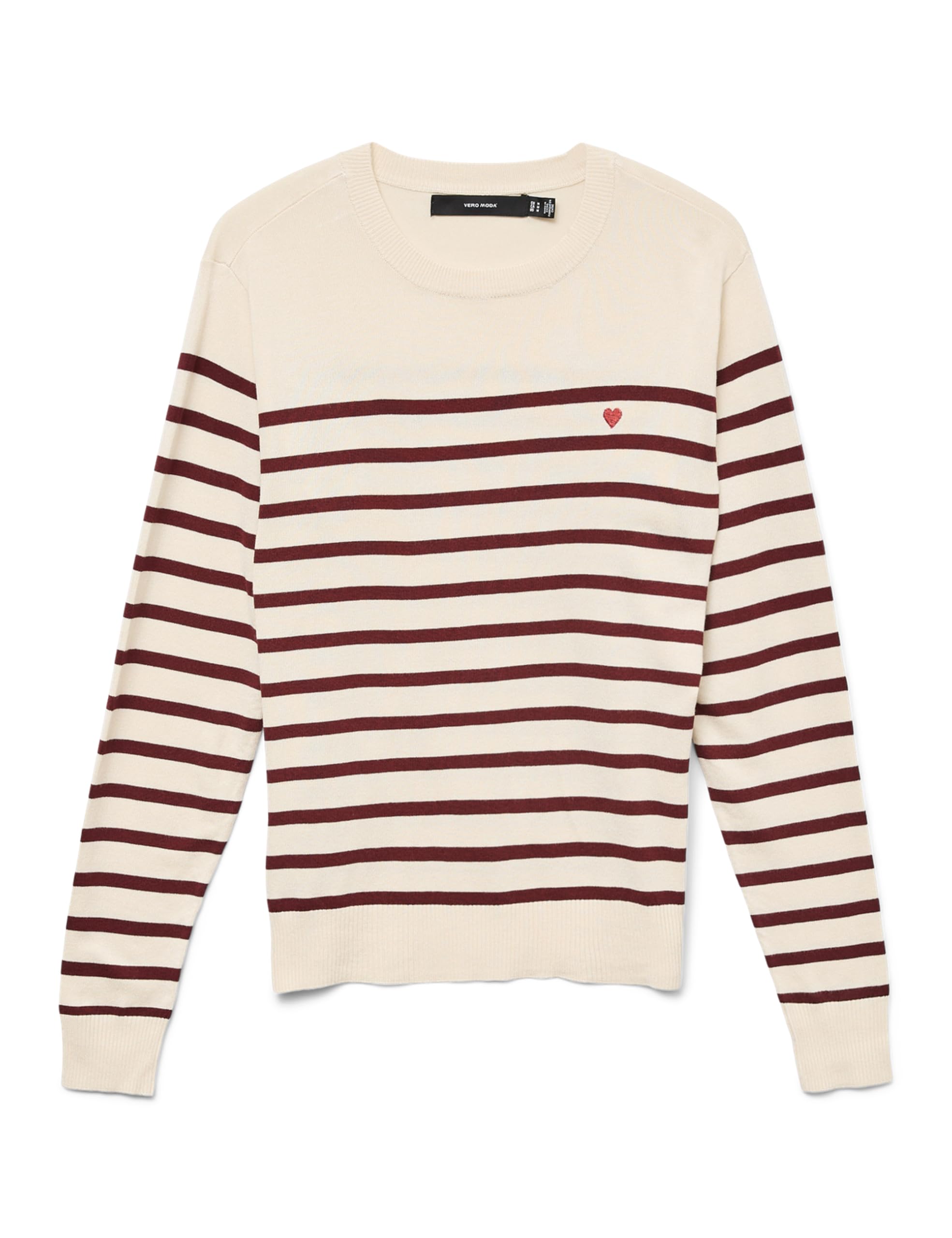 VERO MODA Women's Vmdory LS O-Neck Pullover Boo, Birch, L