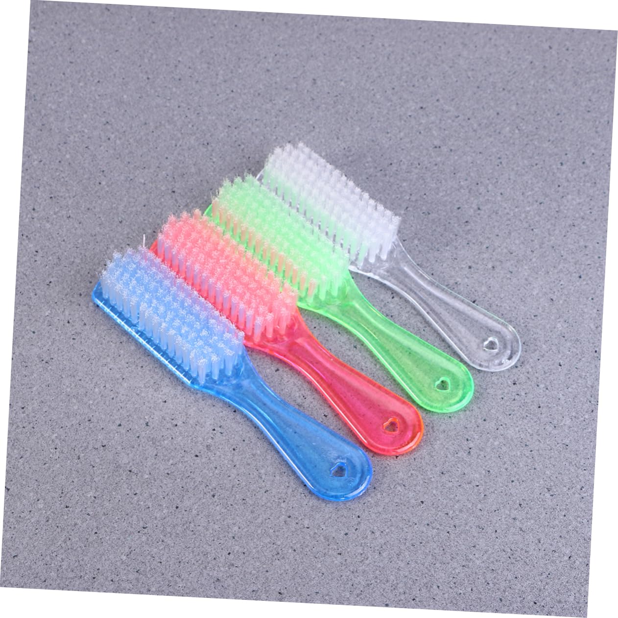 KOMBIUDA 4 Cepillos de Plástico para Limpiar Zapatos y Ropa Mango Ergonómico Fácil de Agarrar, Diseño Práctico para Uso Hogar y Diversos Proyectos Color Aleatorio