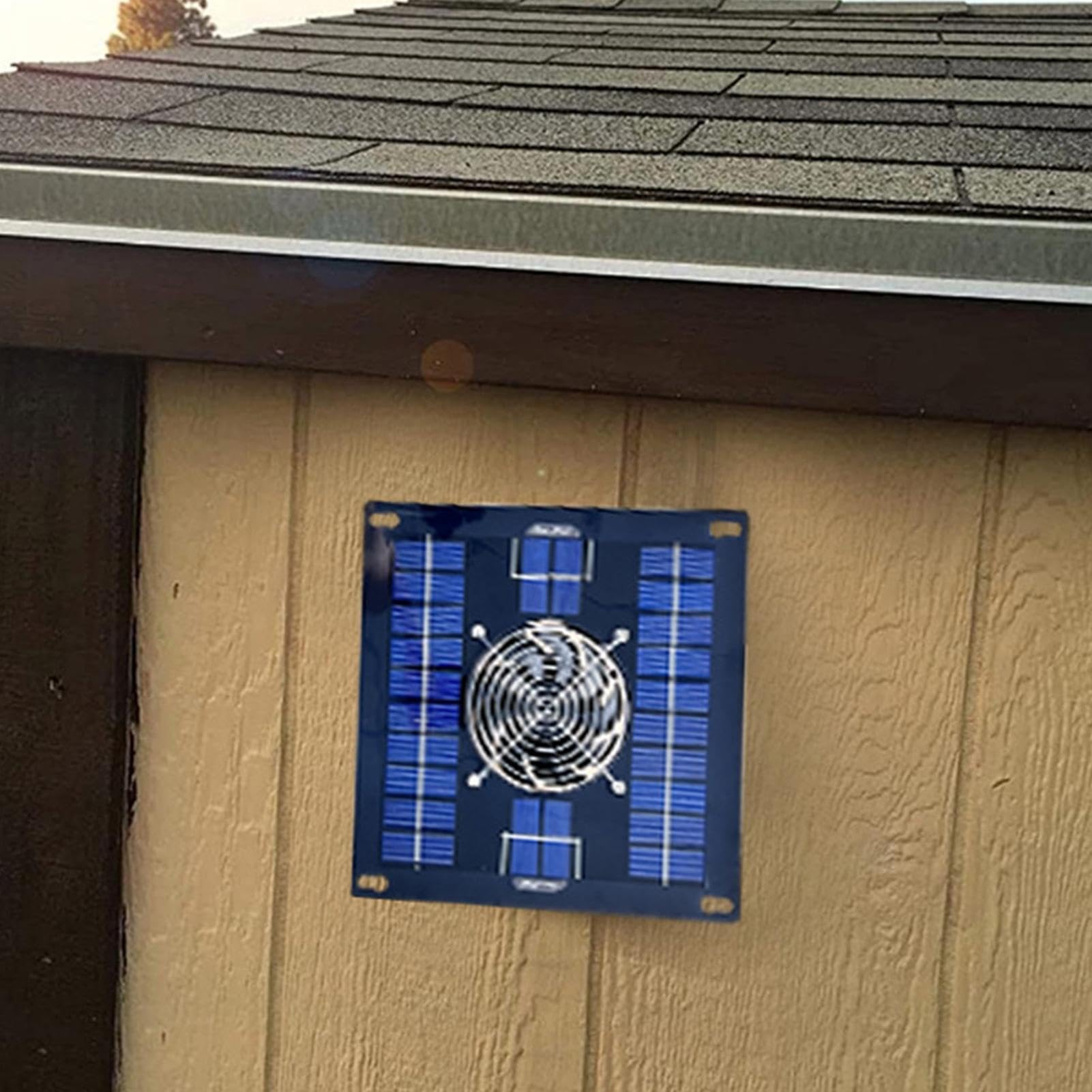 Ventilateur solaire pour abri de jardin – Ventilateur de grenier 10 W étanche pour poulailler, serre et abri de jardin