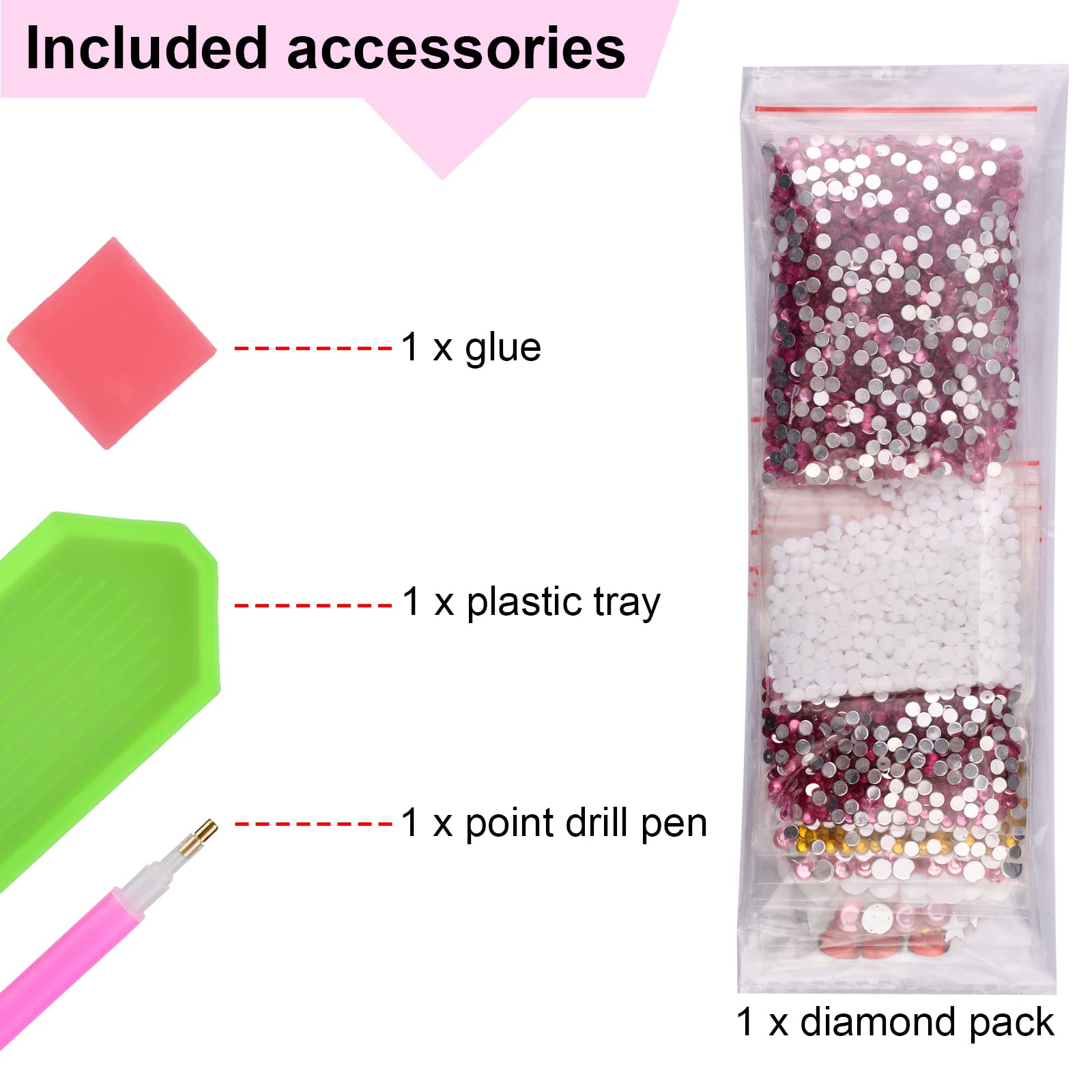 Kit Peinture Diamant 5D Enfant 20x20 Cm - DIY Diamond Art Licorne Pour Décoration Chambre Cadeau