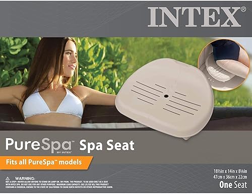 Miniatura 8 de Intex 28505E PureSpa - Reposacabezas de espuma (paquete de 4) 28502E Asiento de bañera de hidromasaje (paquete de 4)