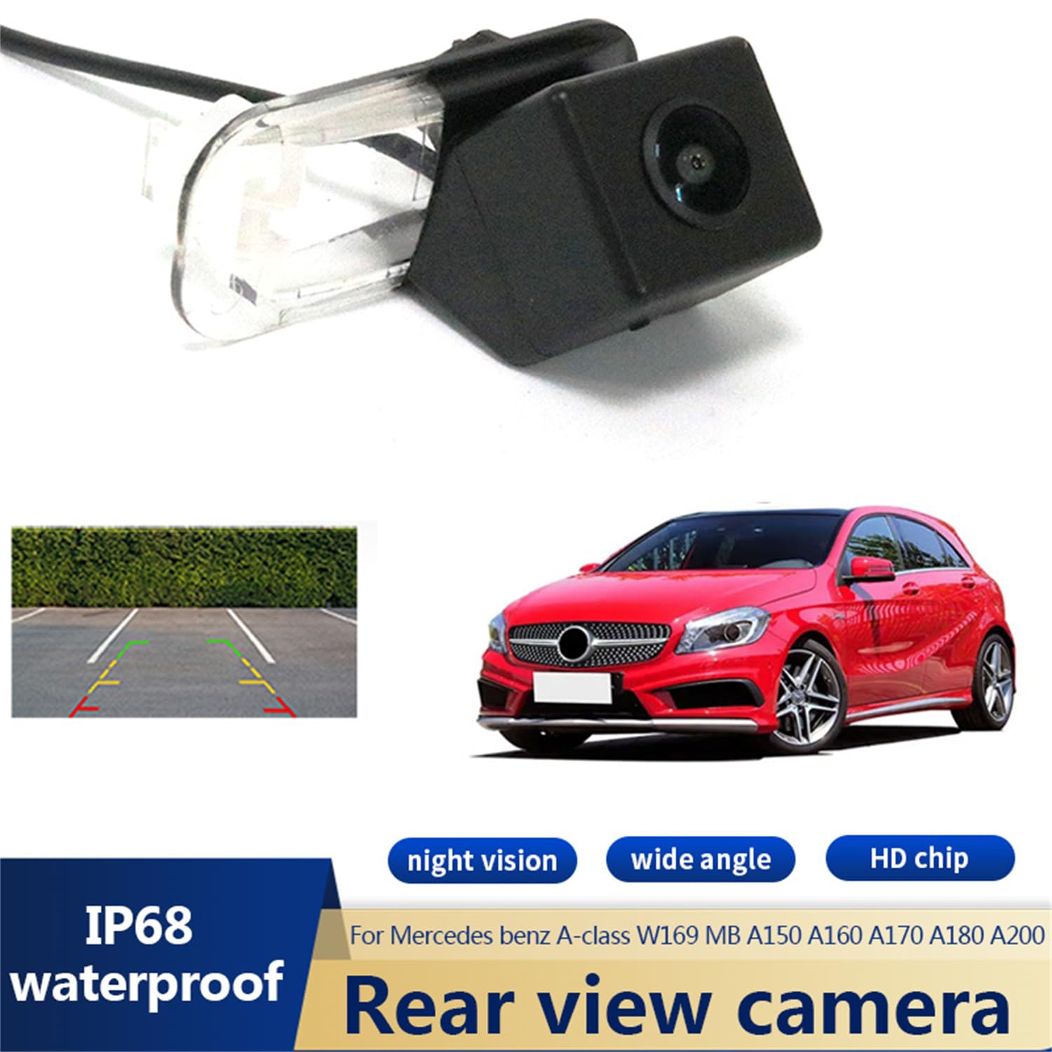 1280X720 Pixels 1000 Tv Lines Caméra De Recul Couleur Vision Nocturne