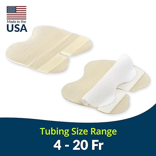 Miniatura 2 de TIDI 2100NGH Grip-Lok Dispositivo de seguridad hidrocoloide gástrico nasal, estéril, diseño de bajo perfil para mayor comodidad, paquete de 50