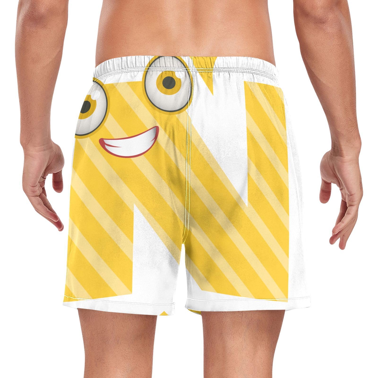 Yuiboo NMen's Swimming Trunks Mens Double Layer Workout Shorts with Compression Liner Basketball Shorts Quick Dry Elastic Multi