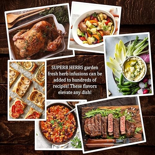 Miniatura 4 de SALTOPIA SUPERB HERBS, todo natural, juego variado de 4 sales marinas infundidas de diferentes sabores, hierbas frescas de jardín, cebollino,