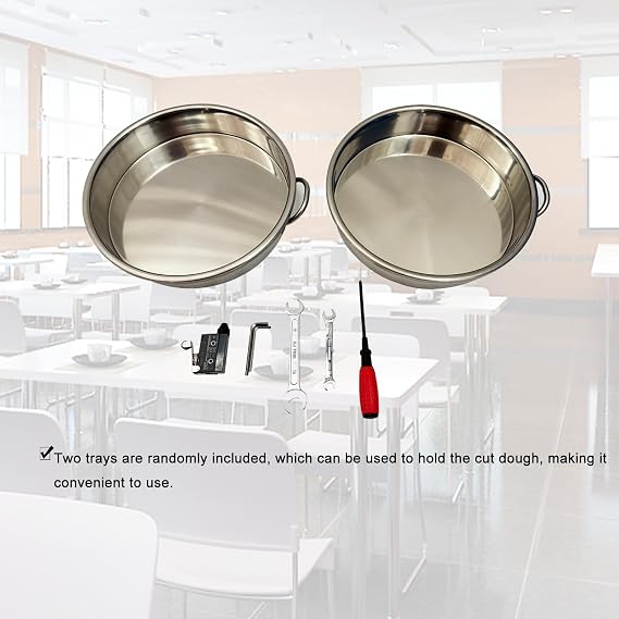 110V 750W 36PCS Commercial Electric Dough Divider Automatic Dough Dividing Machine 1.06oz-5.47oz(30g-155g)/pcs Dough Cutter with 2 Basins for Bakeries Restaurants and Hotels