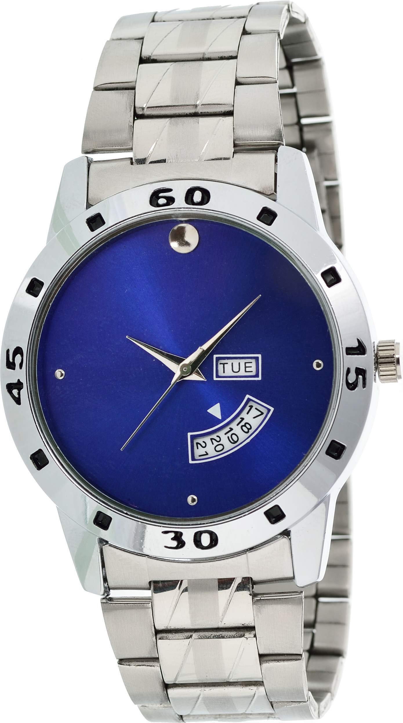 HORCHIS Fascinating Chronographs Blue Dial Stainless Steel Mens Watches (B08BG3JT3P) Amazon Price History, Amazon Price Tracker