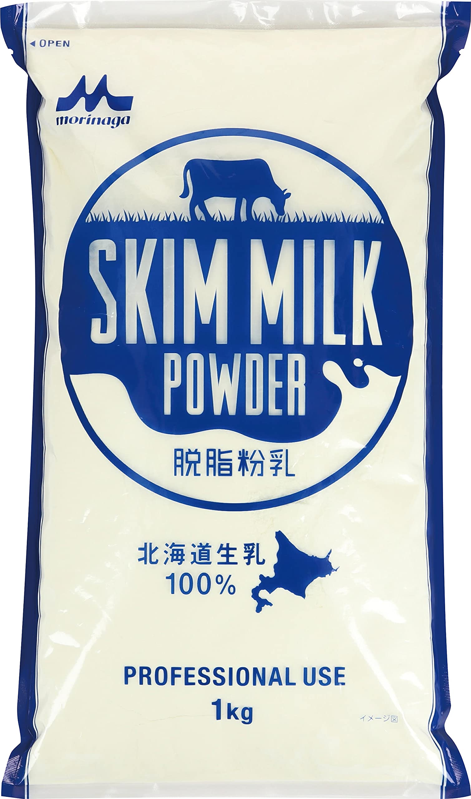 森永乳業 森永 北海道生乳100％ スキムミルク 1㎏ [ 脱脂粉乳 業務用 大容量 ]
