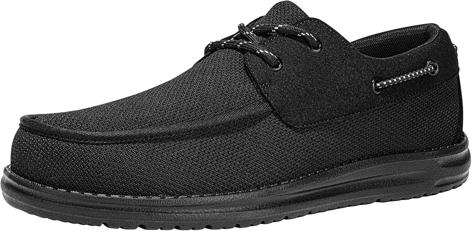 Fidabo Steel Toe Shoes for Men Slip Resistant Lightweight Work Safety Shoes Non Slip Comfortable Loafers Sneakers