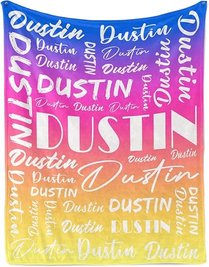Name Blanket Personalized Name Blanket Customized Blanket with Name Text for Adult Kid Birthday Christmas Mothers Fathers Valentines Day Gift