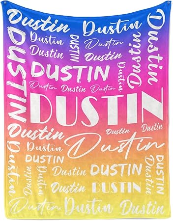 Name Blanket Personalized Name Blanket Customized Blanket with Name Text for Adult Kid Birthday Christmas Mothers Fathers Valentines Day Gift