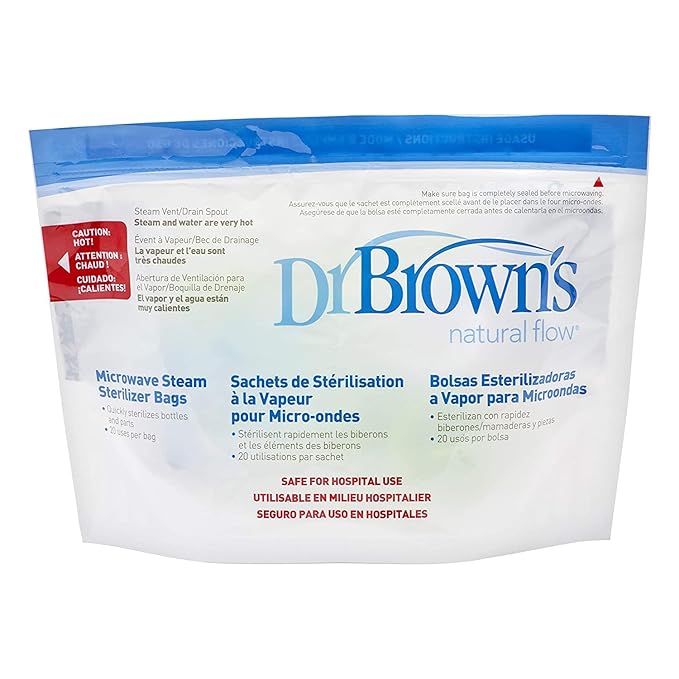 Dr. Brown's Microwave Steam Sterilizer Bags for Baby
