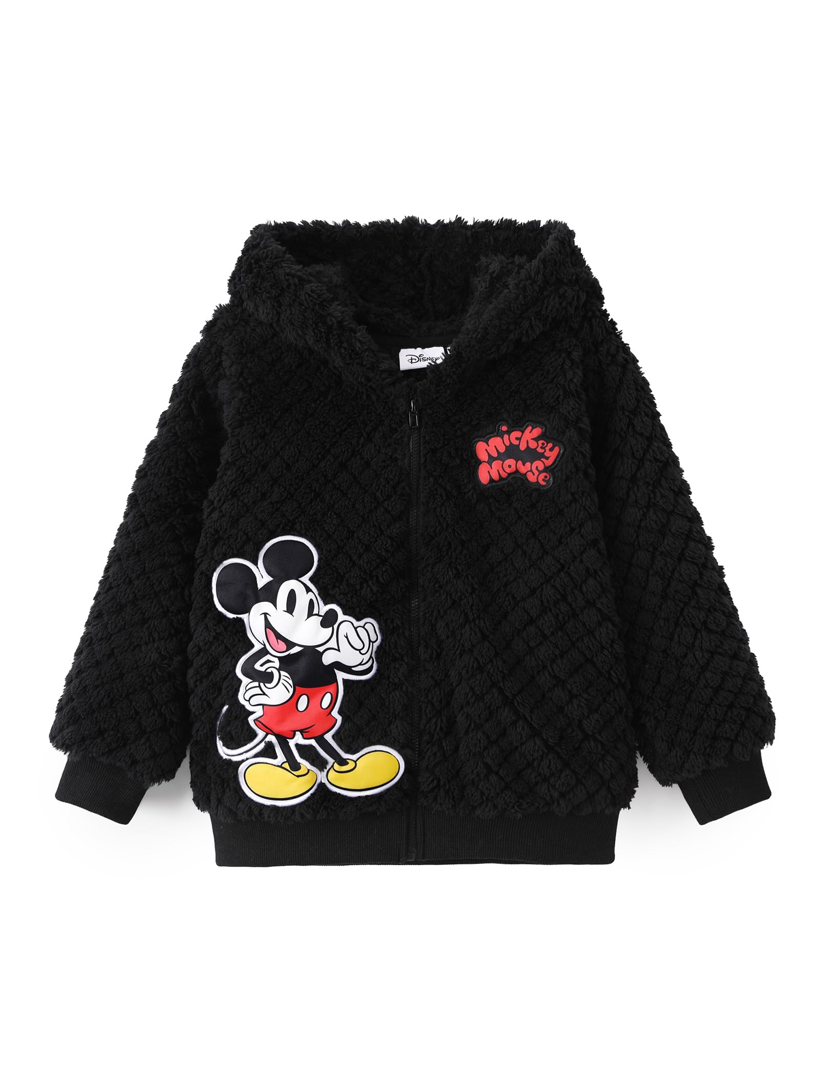 Disney Girl/Boy Fleece Jacket Zipper Sherpa Fuzzy Hoodie Winter Coat 2-13Y