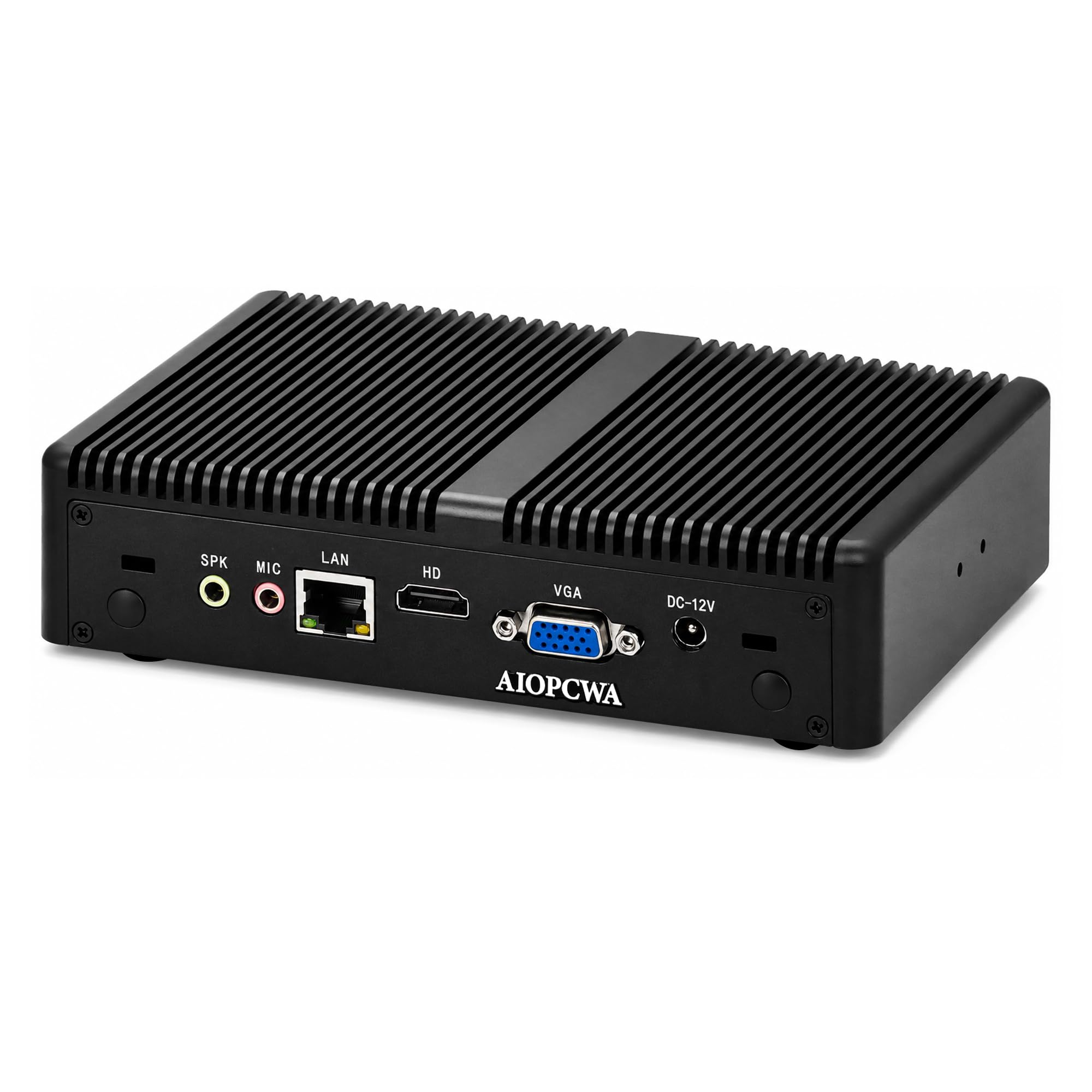 Mini PC Core i3-6006U (2C/4T), Fanless Micro PC DDR3L Barebone No RAM/SSD, 4K HD+VGA, RJ45 Gigabit LAN, SATA3.0 Slot, 6 USB, AES-NI, Desktop Computer for Business Office Home