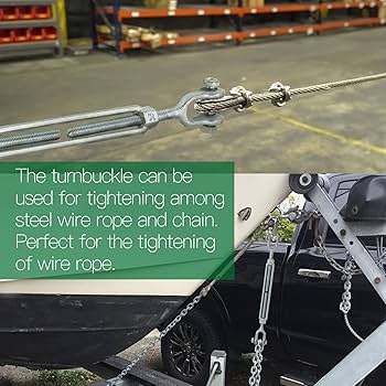 Jamiikury M10 Jaw Jaw Turnbuckle Galvanized Jaw and Jaw