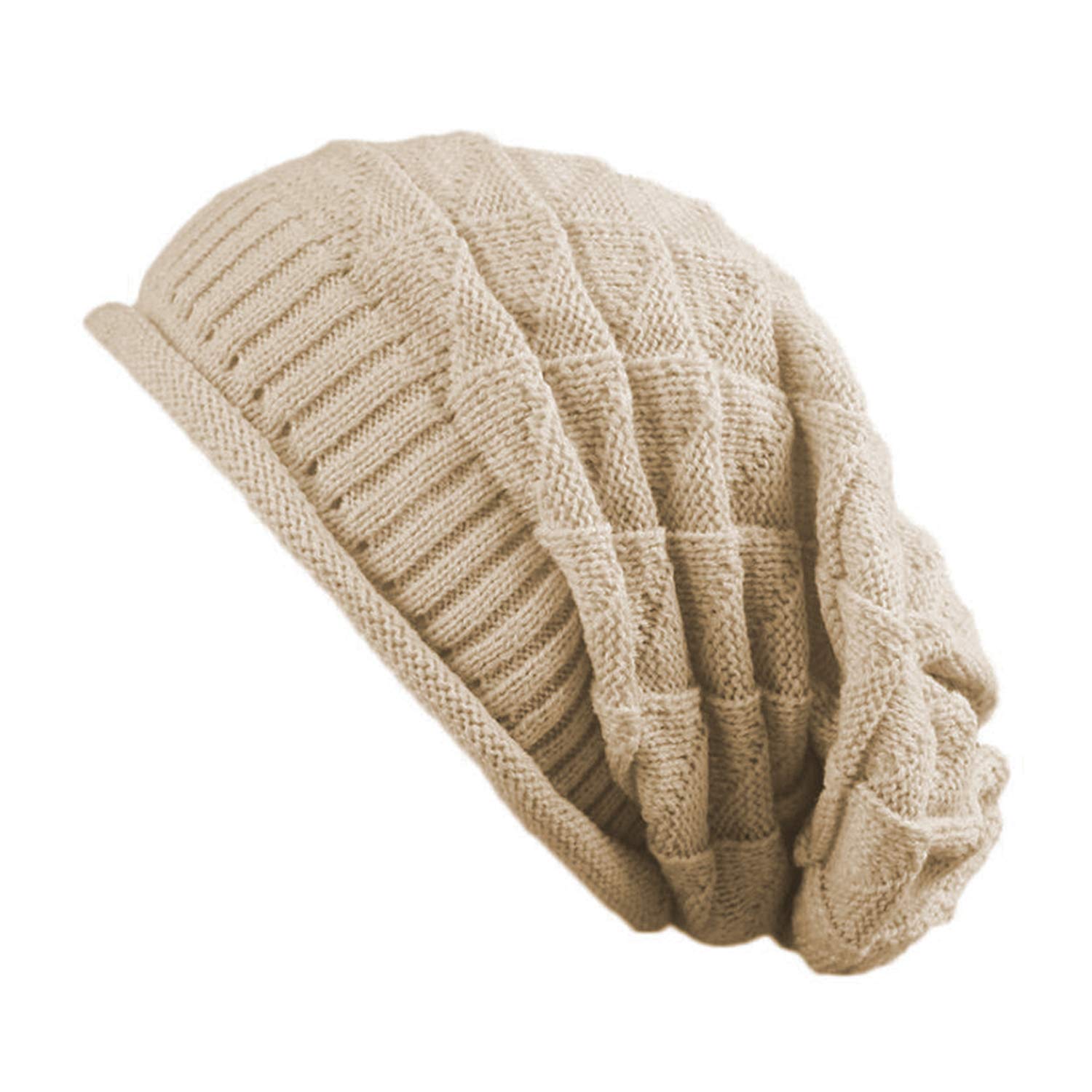 Jiuhong Women Knit Beanie Baggy Oversize Winter Warm Hat Soft Slouchy Beanie Skully Cap