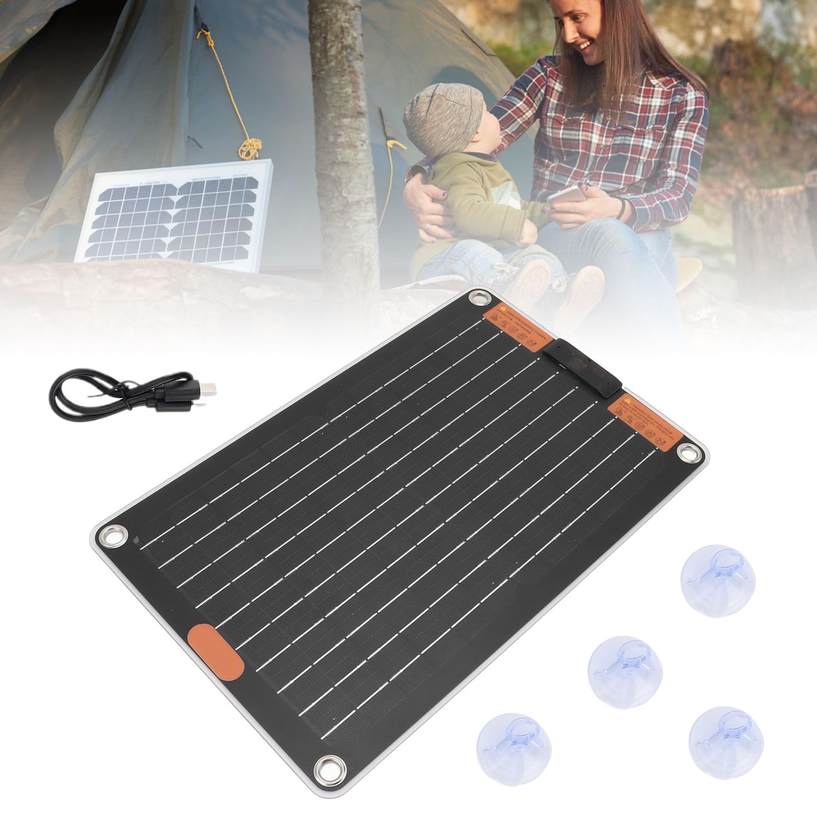 Chargeur Solaire Charge sans Fil étanche extérieur avec Alimentation