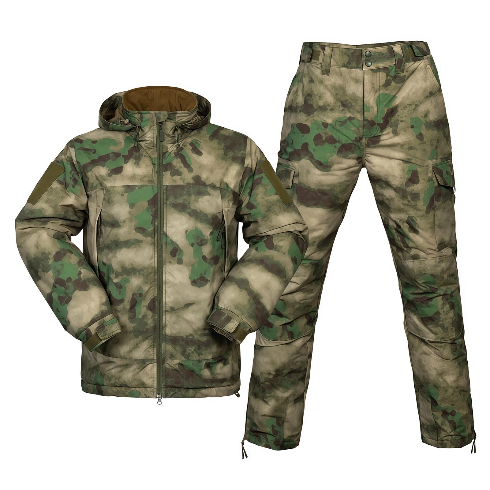 Conjunto Chaqueta y PantalóN TáCtico para Hombre, Uniforme Militar Caza ACU, Traje 2 Piezas con MúLtiples Bolsillos